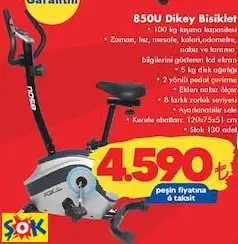 FOX FİTNESS 850U DİKEY BİSİKLET